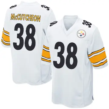 ＃38 Youth Cameron McCutcheon White Game Pittsburgh Steelers Jersey