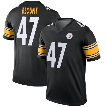＃47 Youth Mel Blount Black Legend Pittsburgh Steelers Jersey