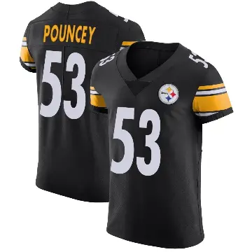 ＃53 Men's Maurkice Pouncey Black Elite Pittsburgh Steelers Team Color Vapor Untouchable Jersey