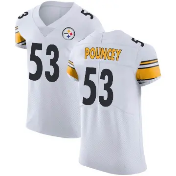 ＃53 Men's Maurkice Pouncey White Elite Pittsburgh Steelers Vapor Untouchable Jersey