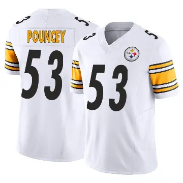 ＃53 Men's Maurkice Pouncey White Limited Pittsburgh Steelers Vapor F.U.S.E. Jersey