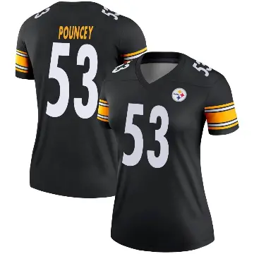 ＃53 Women's Maurkice Pouncey Black Legend Pittsburgh Steelers Jersey