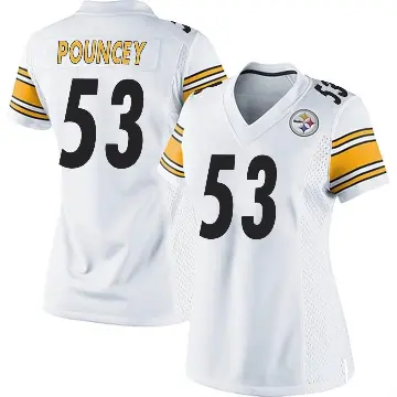＃53 Women's Maurkice Pouncey White Game Pittsburgh Steelers Jersey
