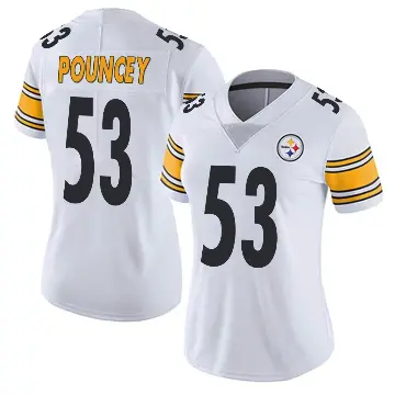 ＃53 Women's Maurkice Pouncey White Limited Pittsburgh Steelers Vapor Untouchable Jersey