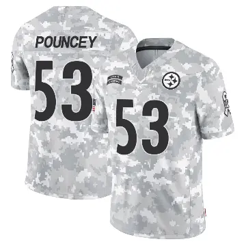 ＃53 Youth Maurkice Pouncey Arctic Camo Limited Pittsburgh Steelers 2024 Salute to Service Jersey