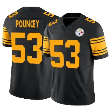 ＃53 Youth Maurkice Pouncey Black Limited Pittsburgh Steelers 2nd Alternate Vapor F.U.S.E. Jersey