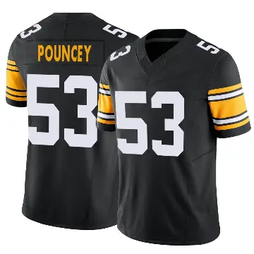 ＃53 Youth Maurkice Pouncey Black Limited Pittsburgh Steelers Alternate Vapor F.U.S.E. Jersey