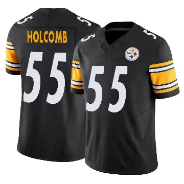 ＃55 Men's Cole Holcomb Black Limited Pittsburgh Steelers Vapor F.U.S.E. Jersey