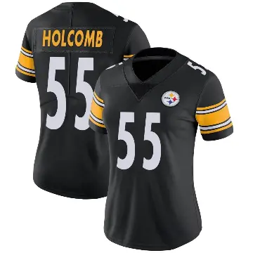 ＃55 Women's Cole Holcomb Black Limited Pittsburgh Steelers Team Color Vapor Untouchable Jersey
