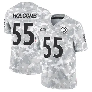 ＃55 Youth Cole Holcomb Arctic Camo Limited Pittsburgh Steelers 2024 Salute to Service Jersey