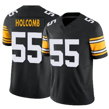 ＃55 Youth Cole Holcomb Black Limited Pittsburgh Steelers Alternate Vapor F.U.S.E. Jersey