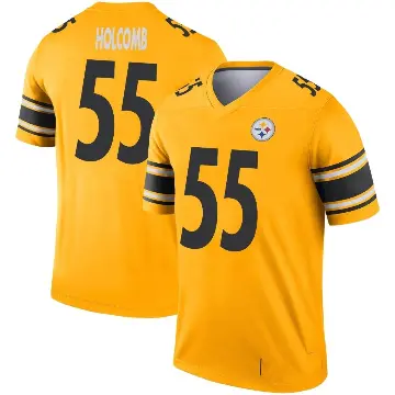 ＃55 Youth Cole Holcomb Gold Legend Pittsburgh Steelers Inverted Jersey