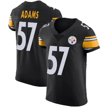 ＃57 Men's Montravius Adams Black Elite Pittsburgh Steelers Team Color Vapor Untouchable Jersey