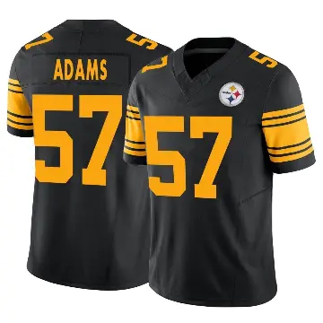 ＃57 Men's Montravius Adams Black Limited Pittsburgh Steelers 2nd Alternate Vapor F.U.S.E. Jersey