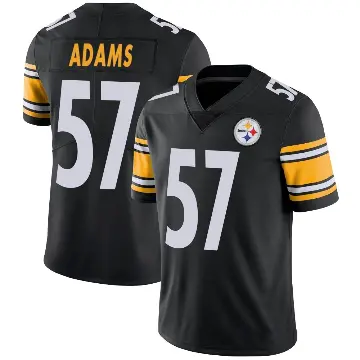 ＃57 Men's Montravius Adams Black Limited Pittsburgh Steelers Team Color Vapor Untouchable Jersey