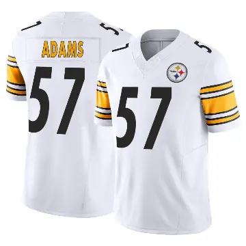 ＃57 Men's Montravius Adams White Limited Pittsburgh Steelers Vapor F.U.S.E. Jersey