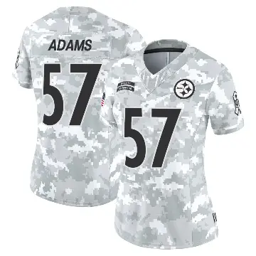 ＃57 Women's Montravius Adams Arctic Camo Limited Pittsburgh Steelers 2024 Salute to Service Jersey