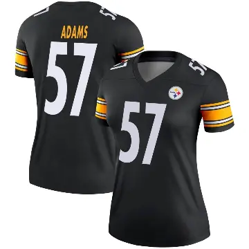 ＃57 Women's Montravius Adams Black Legend Pittsburgh Steelers Jersey