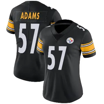 ＃57 Women's Montravius Adams Black Limited Pittsburgh Steelers Team Color Vapor Untouchable Jersey
