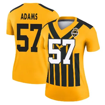 ＃57 Women's Montravius Adams Gold Legend Pittsburgh Steelers Alternate 1933 Throwback Performance Jersey