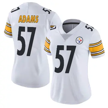 ＃57 Women's Montravius Adams White Limited Pittsburgh Steelers Vapor Untouchable Jersey
