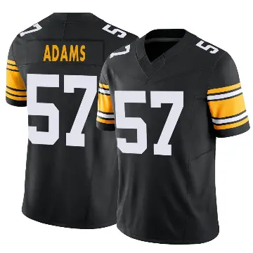 ＃57 Youth Montravius Adams Black Limited Pittsburgh Steelers Alternate Vapor F.U.S.E. Jersey