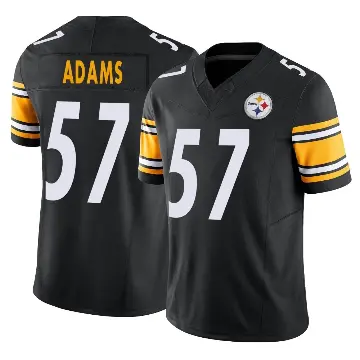 ＃57 Youth Montravius Adams Black Limited Pittsburgh Steelers Vapor F.U.S.E. Jersey