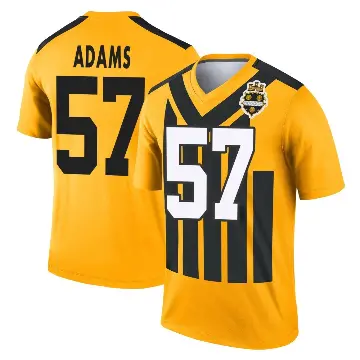 ＃57 Youth Montravius Adams Gold Legend Pittsburgh Steelers Alternate 1933 Throwback Performance Jersey