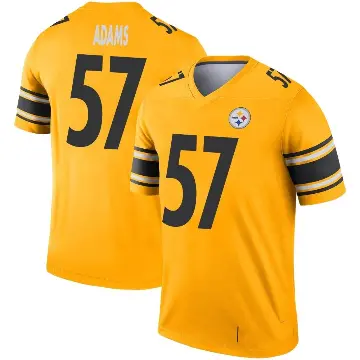 ＃57 Youth Montravius Adams Gold Legend Pittsburgh Steelers Inverted Jersey