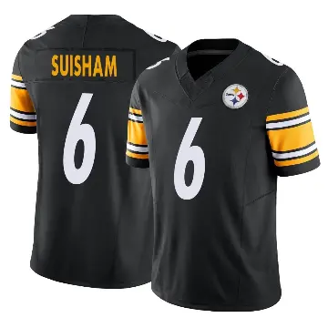 ＃6 Men's Shaun Suisham Black Limited Pittsburgh Steelers Vapor F.U.S.E. Jersey