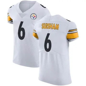 ＃6 Men's Shaun Suisham White Elite Pittsburgh Steelers Vapor Untouchable Jersey