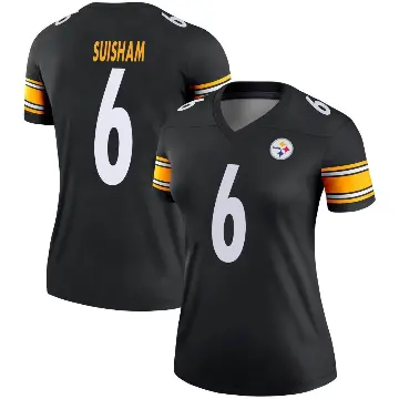 ＃6 Women's Shaun Suisham Black Legend Pittsburgh Steelers Jersey