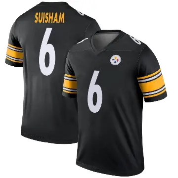 ＃6 Youth Shaun Suisham Black Legend Pittsburgh Steelers Jersey
