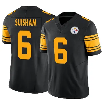 ＃6 Youth Shaun Suisham Black Limited Pittsburgh Steelers 2nd Alternate Vapor F.U.S.E. Jersey