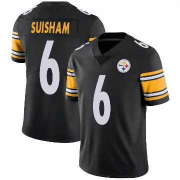 ＃6 Youth Shaun Suisham Black Limited Pittsburgh Steelers Team Color Vapor Untouchable Jersey