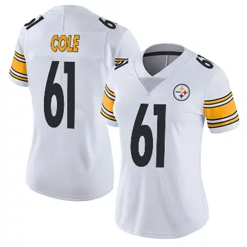 ＃61 Women's Mason Cole White Limited Pittsburgh Steelers Vapor Untouchable Jersey