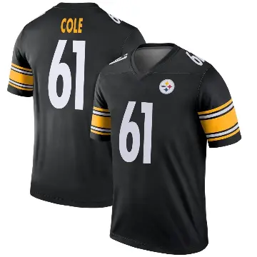 ＃61 Youth Mason Cole Black Legend Pittsburgh Steelers Jersey