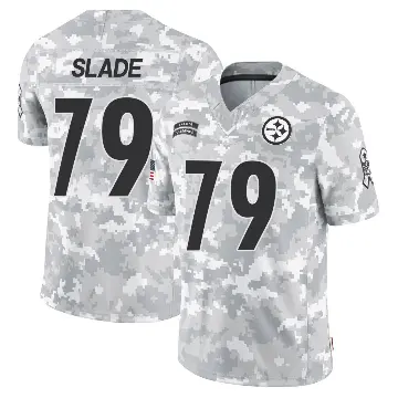＃79 Men's Jacob Slade Arctic Camo Limited Pittsburgh Steelers 2024 Salute to Service Jersey