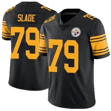 ＃79 Men's Jacob Slade Black Limited Pittsburgh Steelers Color Rush Jersey