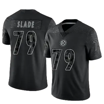 ＃79 Men's Jacob Slade Black Limited Pittsburgh Steelers Reflective Jersey