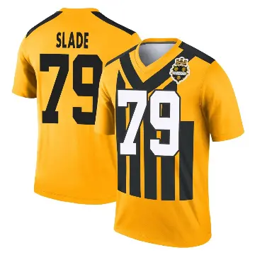 ＃79 Men's Jacob Slade Gold Legend Pittsburgh Steelers Alternate 1933 Throwback Performance Jersey