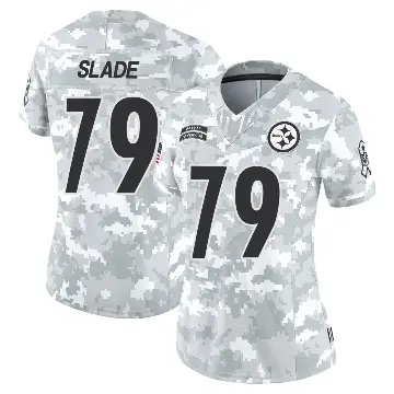 ＃79 Women's Jacob Slade Arctic Camo Limited Pittsburgh Steelers 2024 Salute to Service Jersey