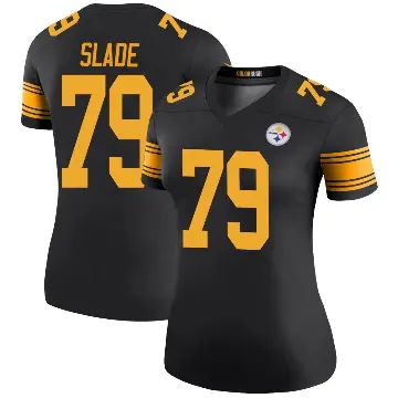 ＃79 Women's Jacob Slade Black Legend Pittsburgh Steelers Color Rush Jersey