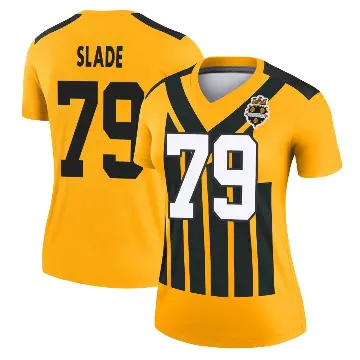 ＃79 Women's Jacob Slade Gold Legend Pittsburgh Steelers Alternate 1933 Throwback Performance Jersey