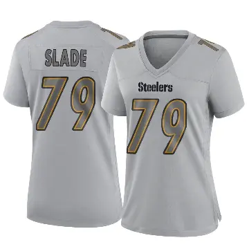 ＃79 Women's Jacob Slade Gray Game Pittsburgh Steelers Atmosphere Fashion Jersey