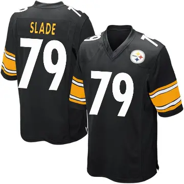 ＃79 Youth Jacob Slade Black Game Pittsburgh Steelers Team Color Jersey