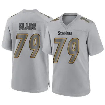＃79 Youth Jacob Slade Gray Game Pittsburgh Steelers Atmosphere Fashion Jersey