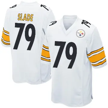 ＃79 Youth Jacob Slade White Game Pittsburgh Steelers Jersey