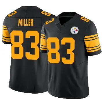 ＃83 Men's Heath Miller Black Limited Pittsburgh Steelers 2nd Alternate Vapor F.U.S.E. Jersey