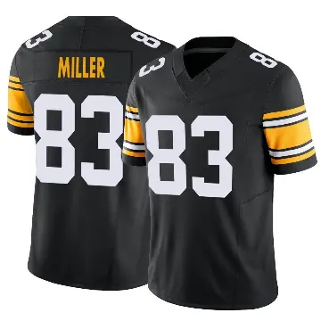 ＃83 Men's Heath Miller Black Limited Pittsburgh Steelers Alternate Vapor F.U.S.E. Jersey